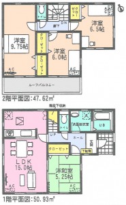 アイディ名古屋美浜町野間全3棟3号棟間取