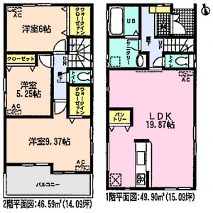 タクト武豊町若宮全７棟２号棟間取