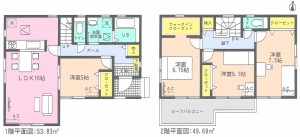 アイディ名古屋1課常滑市大野町3期全1棟間取り