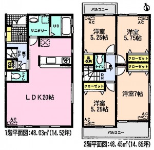 タクト武豊町若宮全７棟4号棟間取