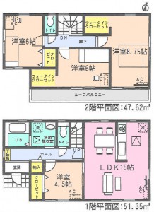 アイディ名古屋1課半田市上池町全3棟3号棟間取り