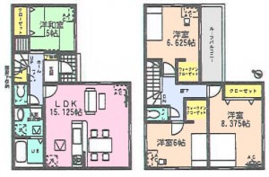 アイディ日進武豊町東大高3期全4棟4号棟間取り