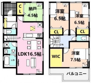 白山3号棟間取り